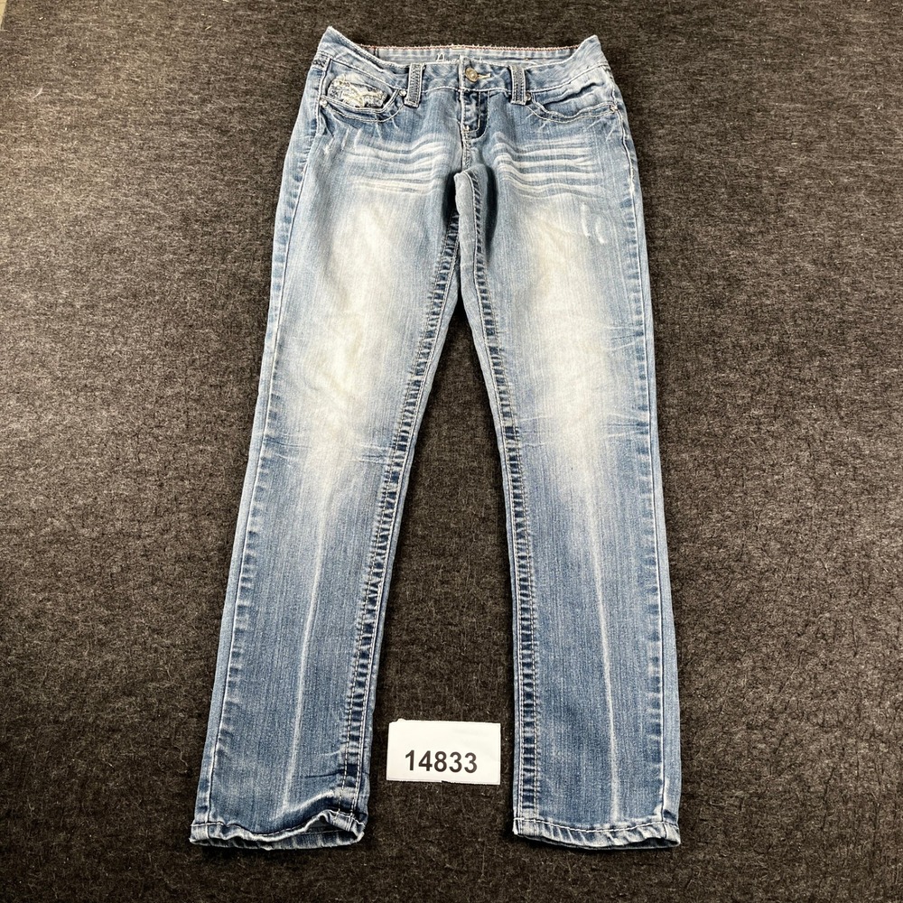 Amethyst Skinny Jeans Womens 5 Blue Denim Cotton Stretch 5-Pockets Outdoor